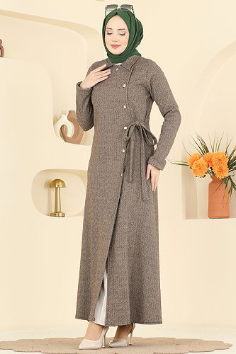 moda selvim Abaya 24094UKBK1160 Vision - Thumbnail