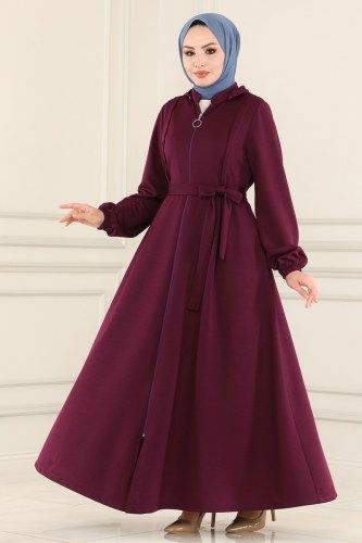S.L. - Abaya 2412SL432 Damson