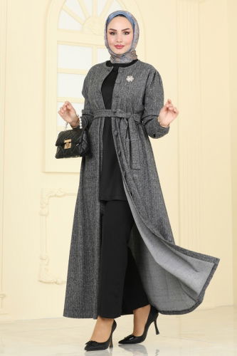 U.K.B. - Abaya 24644UKB139 Gray