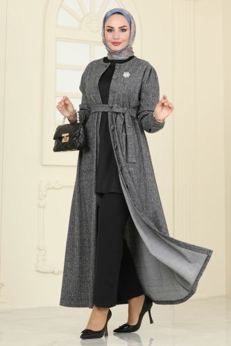 U.K.B. - Abaya 24644UKB139 Gray