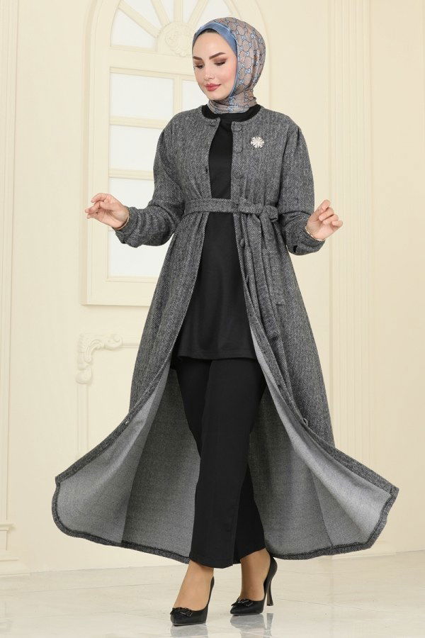 Abaya 24644UKB139 Gray - 2