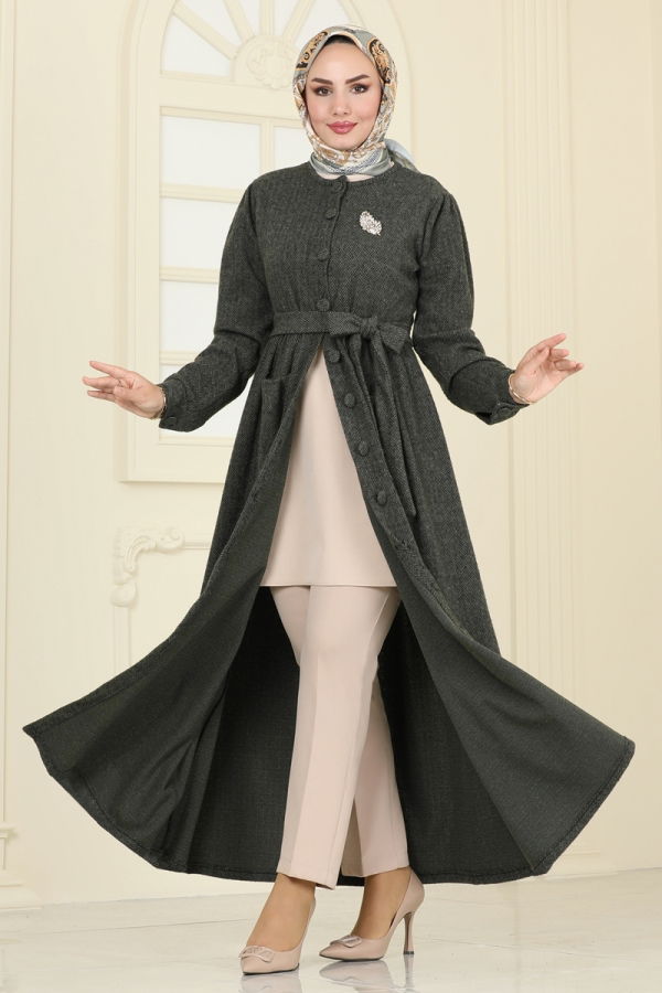 Abaya 24644UKB139 Khaki - 1