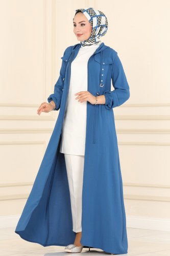 S.V.T. - Abaya 2481SVT808 Indigo