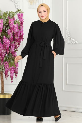 moda selvim ABAYA 2518SL432 Black Crocodile - Thumbnail