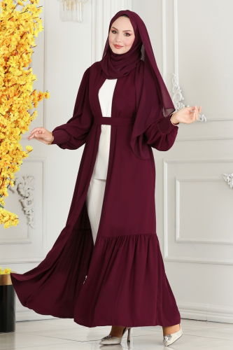 S.L. - Abaya 2518SL432 Burgundy