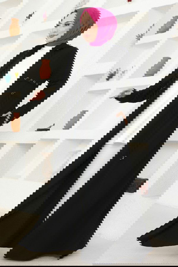 Modaselvim NET 20%+20% DISCOUNT IN THE CARD Abaya 25215PD194 Black