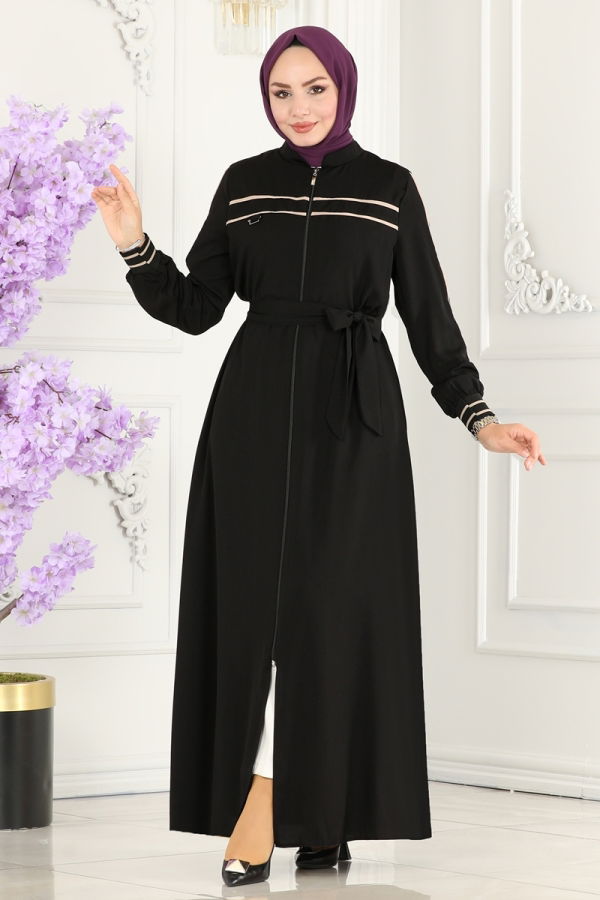 Modaselvim BIG SEASON DISCOUNT Abaya 25223PD194 Black