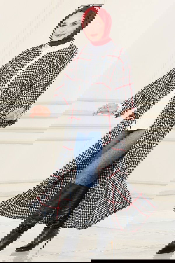 Modaselvim NET 20%+20% DISCOUNT IN THE CARD Abaya 2530BLU797 Burgundy & Blue