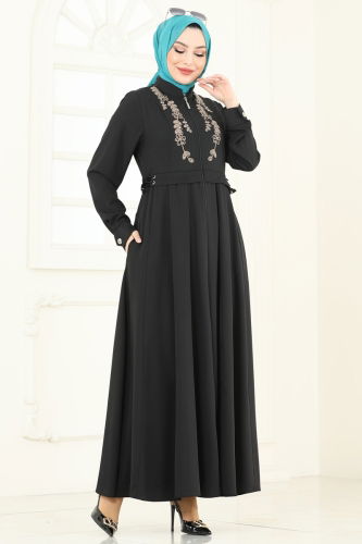 S.L. - Abaya 2612SL432 Black&Vision