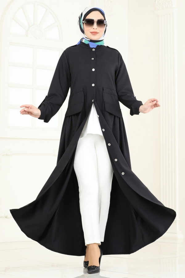 Modaselvim NET 20%+20% DISCOUNT IN THE CARD Abaya 2615SL432 Black