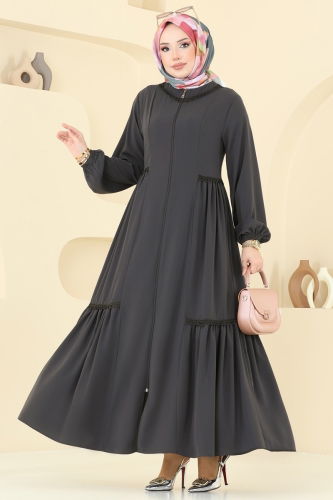 S.L. - عباءة رمادي غامق 2644SL432