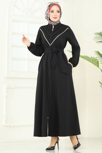 S.L. - عباءة أسود 2682SL432