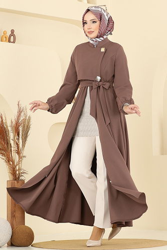 moda selvim Abaya 2726SL432 Dark Vision - Thumbnail