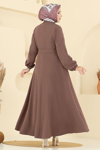 moda selvim Abaya 2726SL432 Dark Vision - Thumbnail