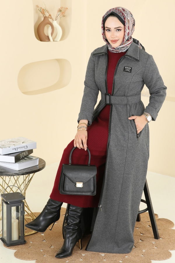 Modaselvim عباءة عباءة رمادي 2731SL432