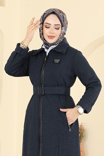 moda selvim عباءة كحلي 2731SL432 - Thumbnail