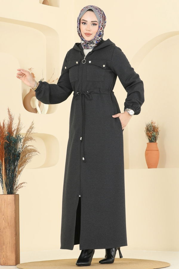 Modaselvim NET 20%+20% DISCOUNT IN THE CARD Abaya 2737SL432 Anthracite
