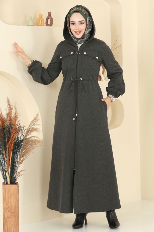 Modaselvim NET 20%+20% DISCOUNT IN THE CARD Abaya 2737SL432 Khaki