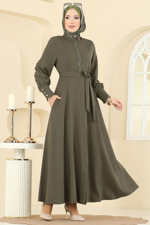 Modaselvim Abaya Abaya 2760SL432 Khaki