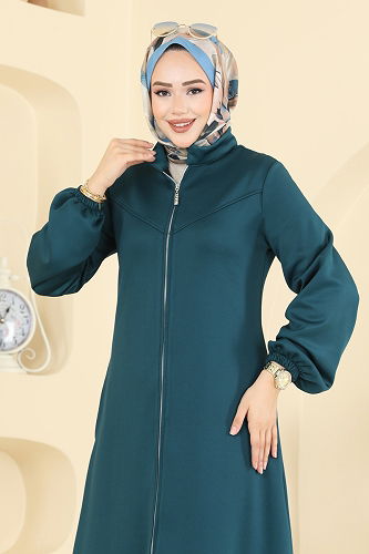 moda selvim Abaya 2779SL432 Petroleum - Thumbnail