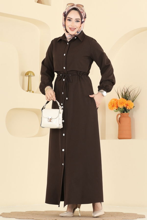 Modaselvim Abaya Abaya 2784SL432 Bitter Brown