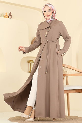 moda selvim Abaya 2791SL432 Dark Vision - Thumbnail