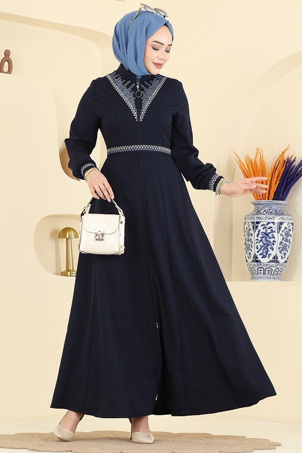 S.L. - عباءة كحلي 2801SL432