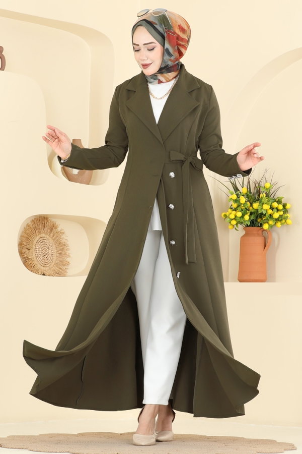 Modaselvim Abaya Abaya 2846SLK540 Khaki