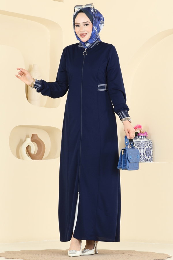 Modaselvim عباءة عباءة كحلي 2854SL432