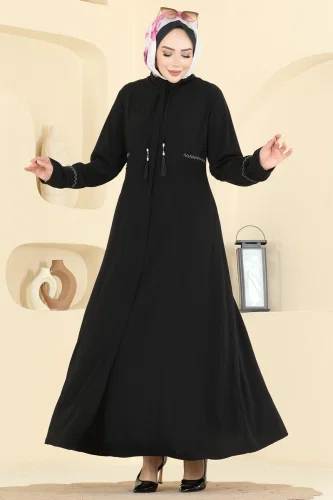 S.L. - عباءة أسود 2856SL432