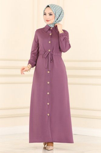 moda selvim 3007MRT754 ليلكي غامق فراجه - Thumbnail