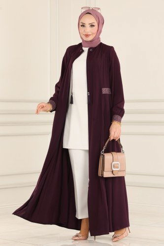 P.D. - Abaya 3028PD194 Damson