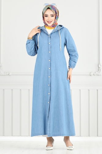 MRV M.S.S. - عباءة جينز أزرق 321MSS941-M