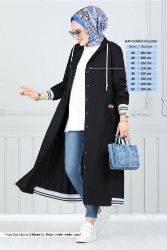 MRV M.S.S. - Abaya 322MSS941-M Black