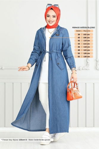 MRV M.S.S. - Abaya 325MSS941-M Denim