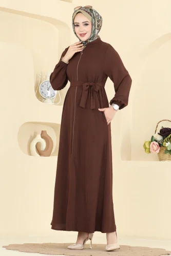 H.B.S. - عباءة بني فاتح 3260HBS856