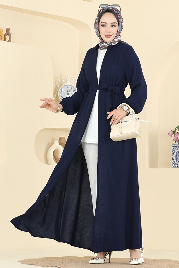 H.B.S. - Abaya 3260HBS856 Light Navy Blue