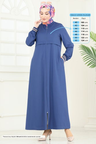 D.V.L. - Abaya 373DVL817 Indigo