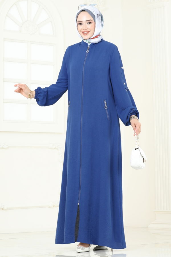Modaselvim عباءة عباءة ازرق 378DVL817