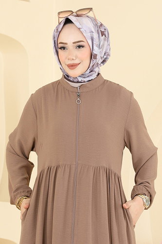 moda selvim Abaya 3852ORG1169 Vision - Thumbnail
