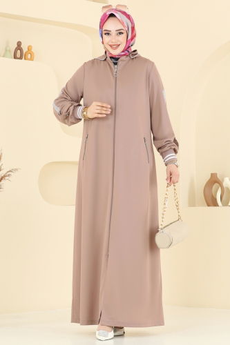 D.V.L. - عباءة بيج 391DVL817