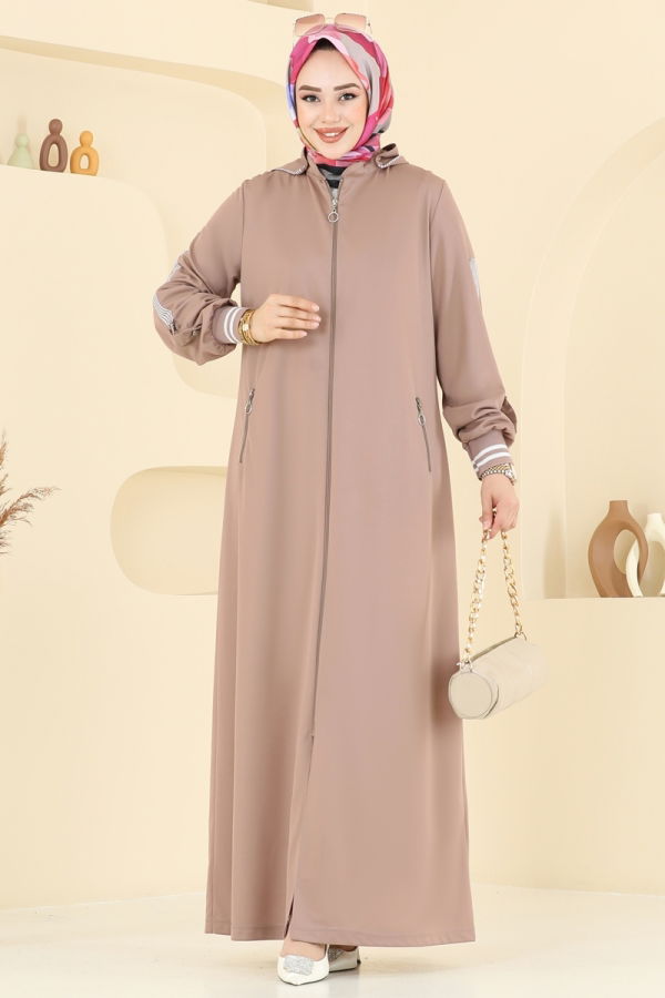 Modaselvim خصم صافٍ20%+20% في سلة التسوق عباءة بيج 391DVL817