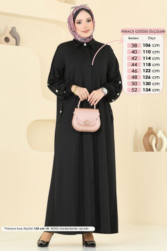 D.V.L. - عباءة أسود 394DVL817