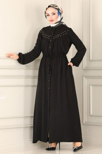 moda selvim 4374AL357 اسود فراجه - Thumbnail