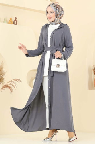 D.V.L. - Abaya 451DVL817 Gray