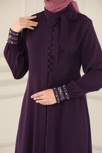 moda selvim 4521AH193 بنفسجي فراجه - Thumbnail