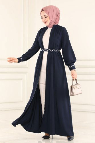 A.H. - Abaya 4523AH193 Navy Blue