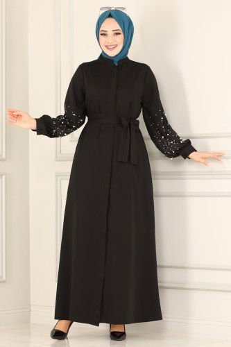 moda selvim 4575AH193 اسود فراجه - Thumbnail