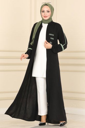 M.U. - 4579MU795 اسود وتركوازي فراجه