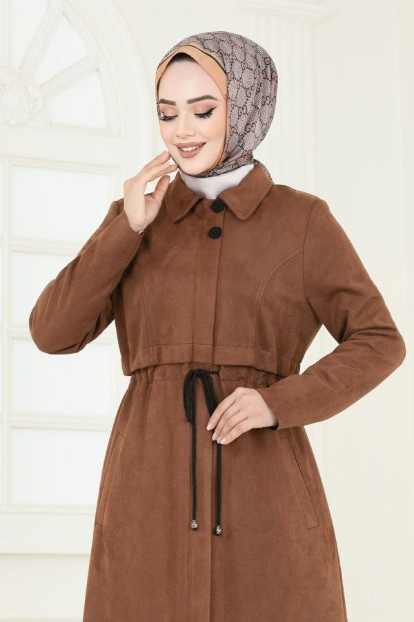 Abaya 6606YG95 Brown - 3